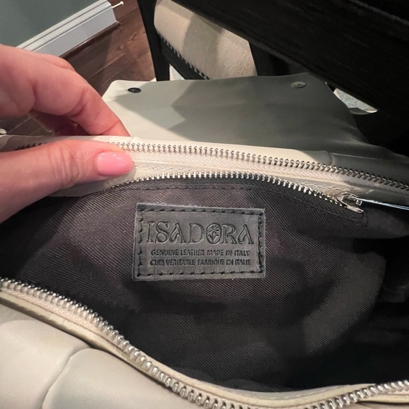 ISADORA Large Square Quilting Leather Shoulder Bag - Picture 7 of 9